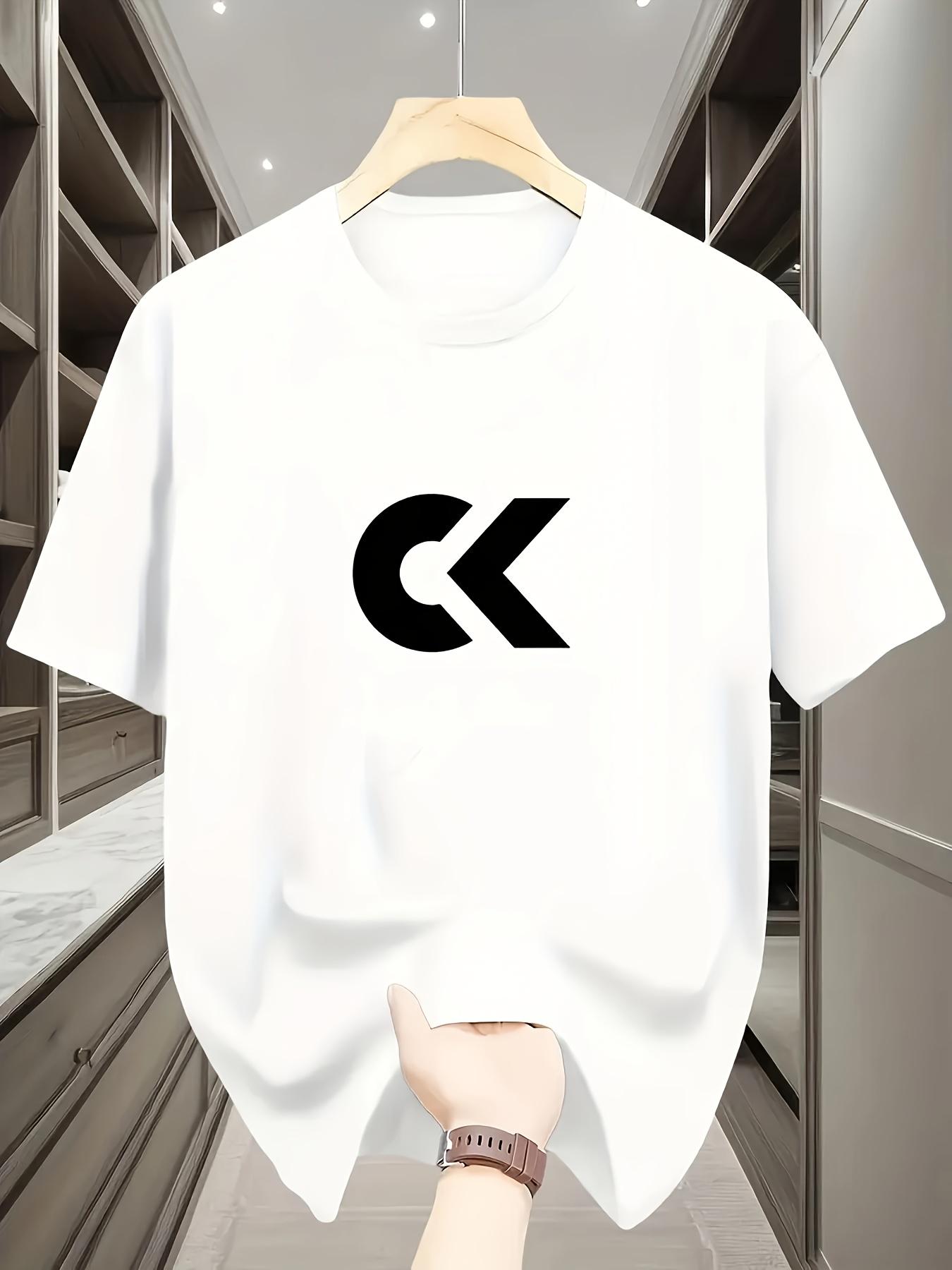 Mens fashionable casual sports Tshirt Pure cotton fashionable casual street style short sleeved top is the ideal choice S