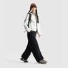 Li Ning CF Outdoor Serie Bequeme Einfache Weitbeinige Mittelhohe Taille Einfarbig Sportliche Lange Hose Damenhose AYKV600-4