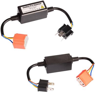 H4 Ceramic Socket for 9-16V, HID/LED Compatible, High Beam Indicator, Non-Illuminating, High Beam, Resistive Wiring, Relay Less, Set of 2