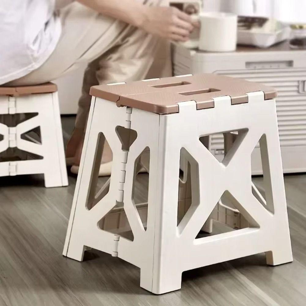 Plastic Leisure Fishing Chair Foldable Outdoor Camping Stool Portable Folding Stool for Home Use