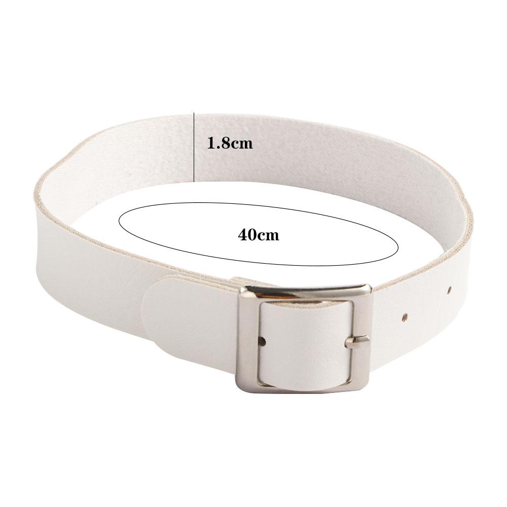 Fashion Harajuku Gothic Choker Necklace Buckle Collar Collar Necklace PU Leather
