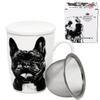 Mug with Infuser French Bulldog 350ml Queen Isabell Gift for a Dog