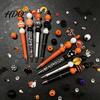 Art And Craft Materials for Adults 8PCS Halloween Beadable Pens, Assorted Acrylic Beads Decor, DIY Ballpoint Holiday Party Supplies Crafts Pen