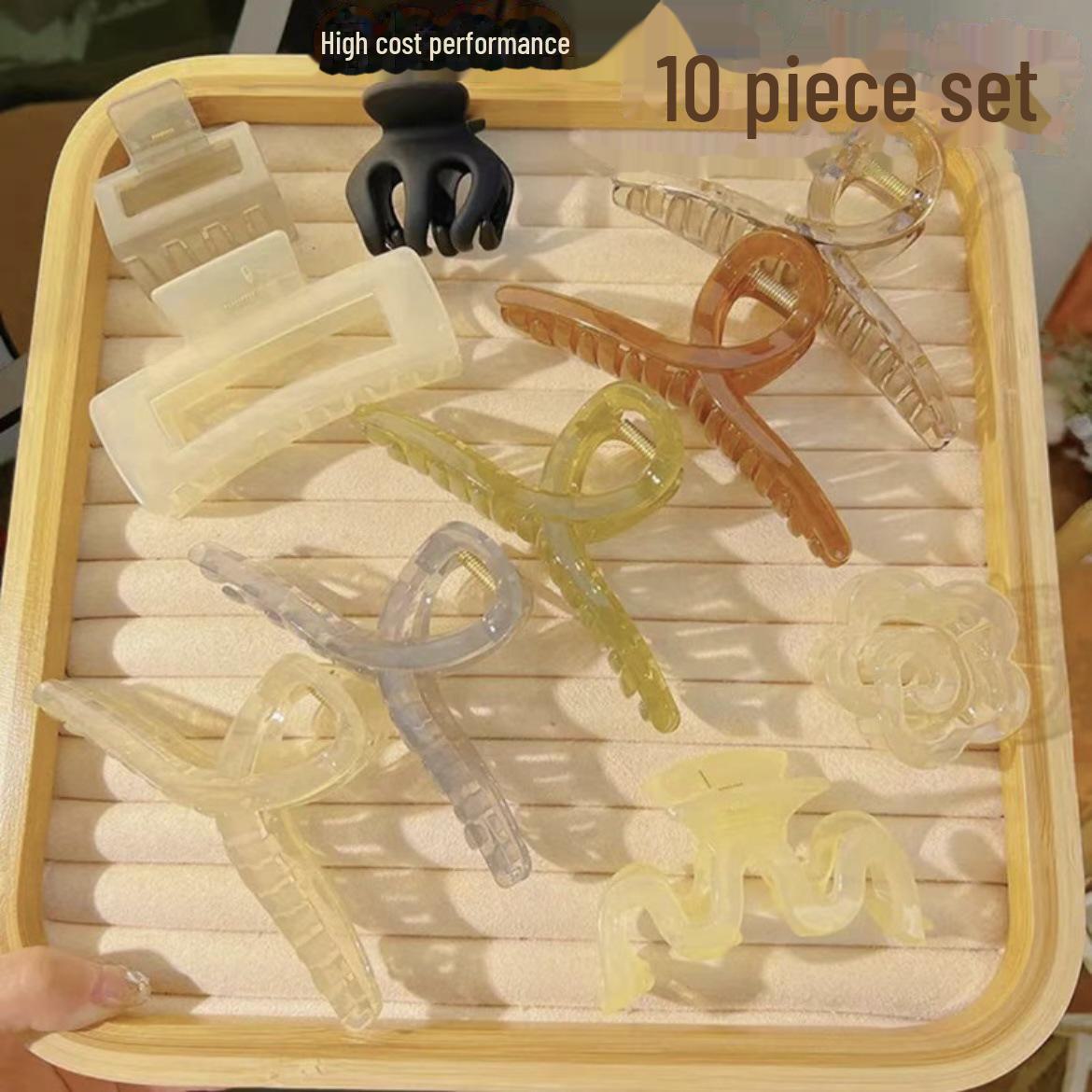 

Високоякісні весняно-літні аксесуари для волосся: Набір затискачів для дорослих великих акул та затискачів Love