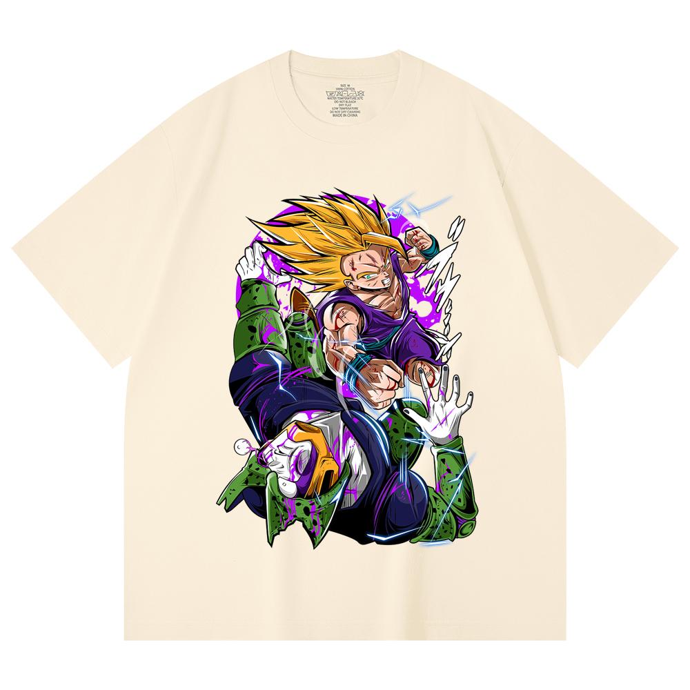230 Gsm 100% Cotton Dragon Ball V30 Gohan Cell Print Unisex Heavy Cotton T Shirt