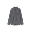 [wooyoungmi] Black Stripe Oversized Shirt W261SH14841B