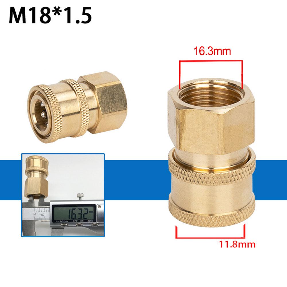 High Pressure Washer Connector 1/4 Inch Quick Release Connector Coupler Fitting For Garden Hoses Car Washer Lance Connector G1/4