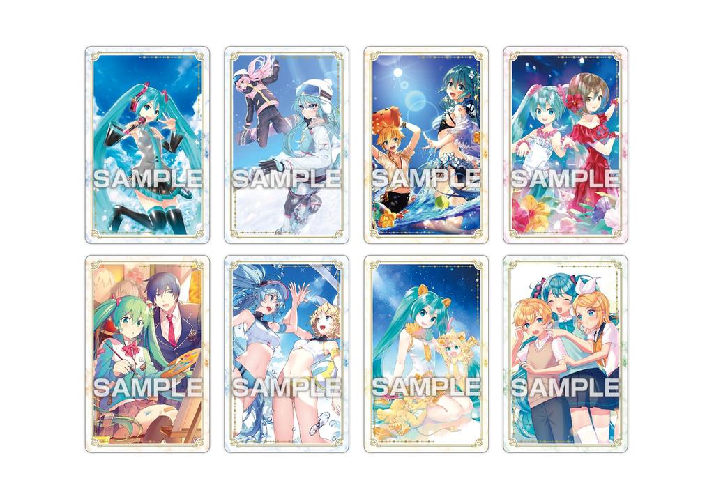 Ensky Hatsune Miku Metallic Card Collection Gum [First Press Limited Edition Box Purchase 16 Pieces]