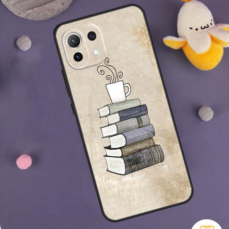 Books And Coffee Case For Xiaomi 15T Pro 13T 14T 14 15 Ultra 17 Pro Max POCO F8 Pro F5 F6 F7 X5 X6 X7 Cover