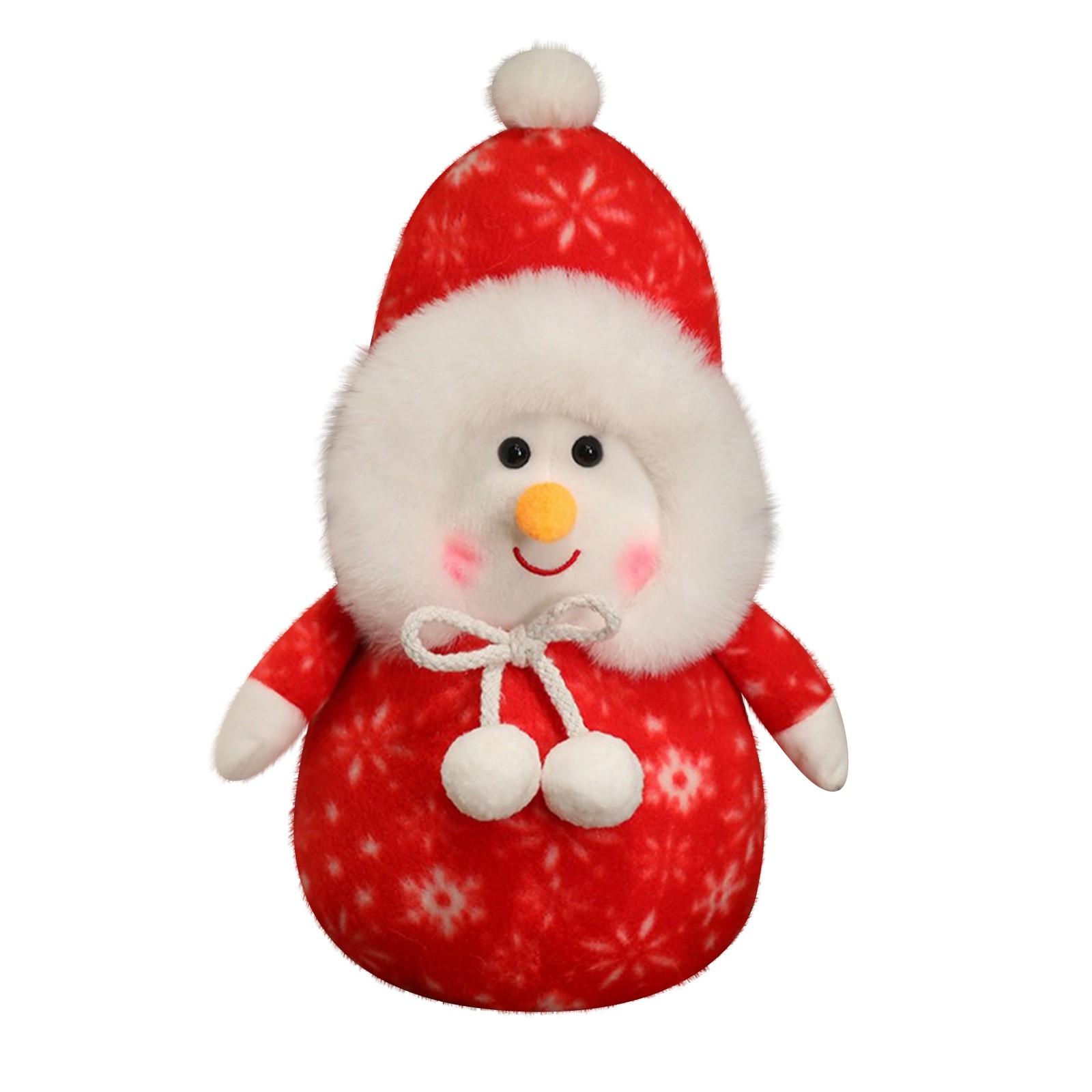 

Рождественская фигурка снеговика, праздничный подарок, плюшевая игрушка, креативные декоративные подарочные украшения One Size