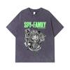 275 GSM Washed T-shirts 100% Cotton Spy x Family V5 Anya Print Unisex Heavy Cotton T Shirt