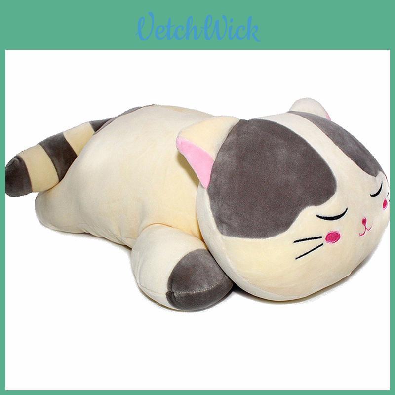 Adorable Soft Animal Cartoon Pillow Cushion With Cute Fat Cat Plush Design