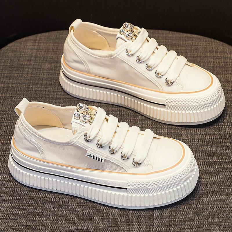 Thick Bottom Muffin White Shoes Sports Casual Board Shoes
