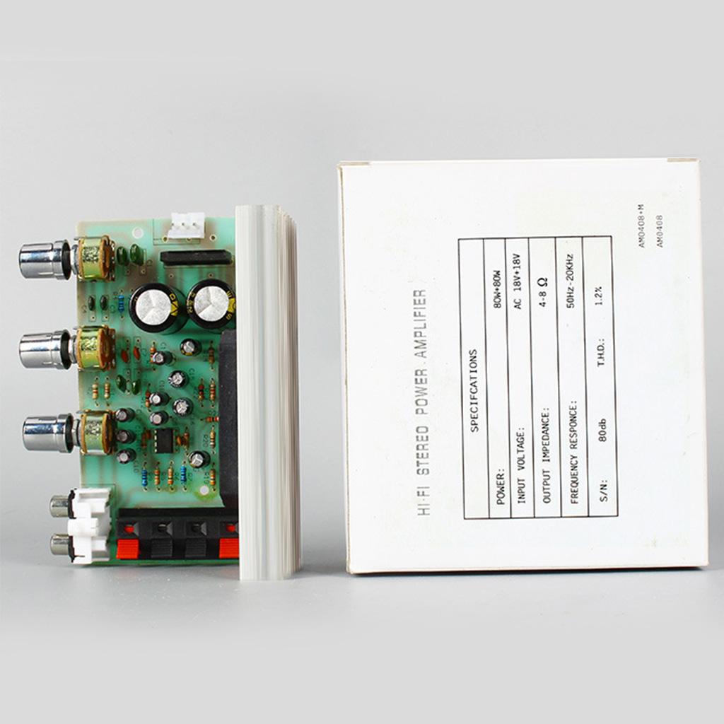 DX-0408 Digital Power Amplifier Board Speaker Stereo Home Module Audio STK4102/4122/4112/4132/4182