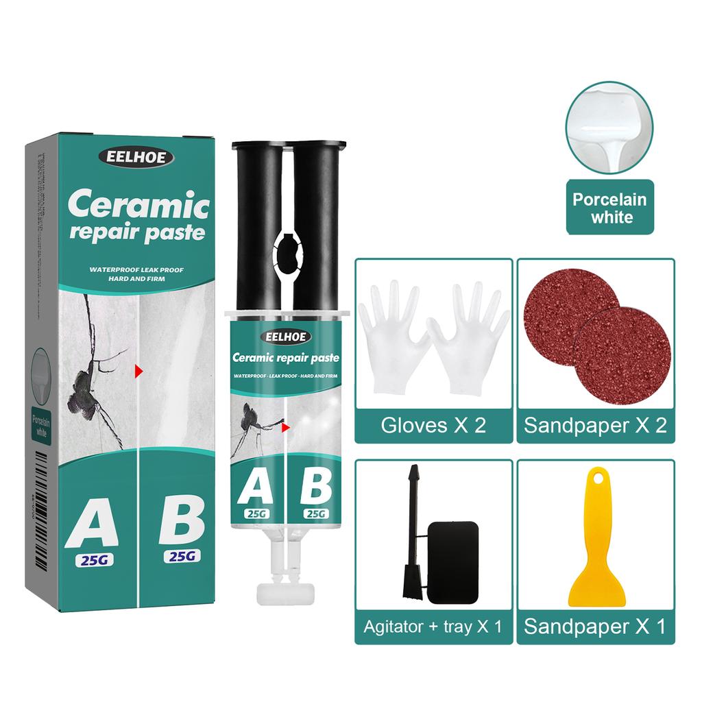 Agente de Reparo Profissional para Azulejos e Mármore Pasta Cerâmica para Piso Cola Epóxi Cola Ab Cola para Preenchimento de Buracos Rachaduras para Rachadura de Azulejo Metálico