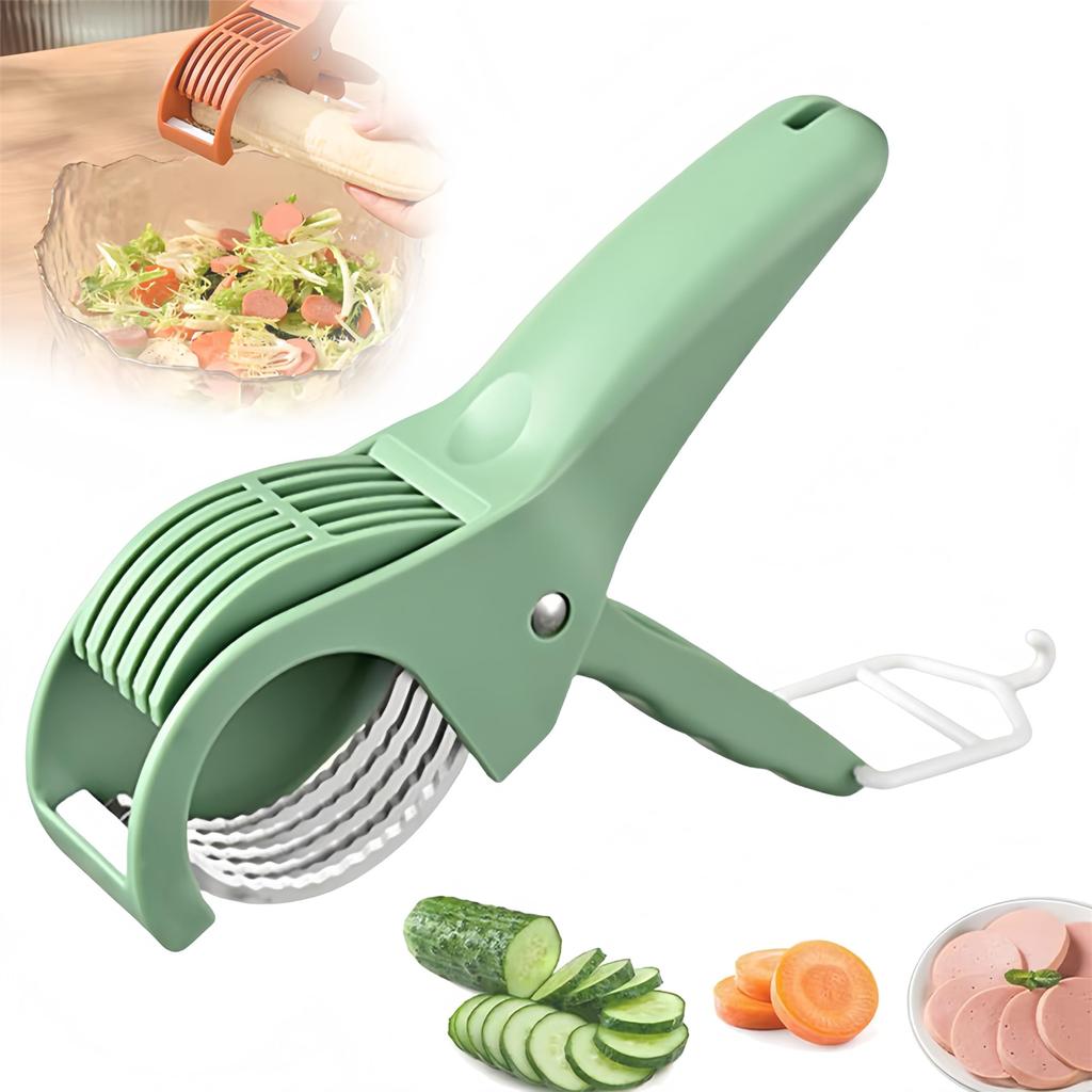 Food Manual , Stainless Steel With Peeler, Multifunctional Banana For Even , Easy Kitchen Gadget