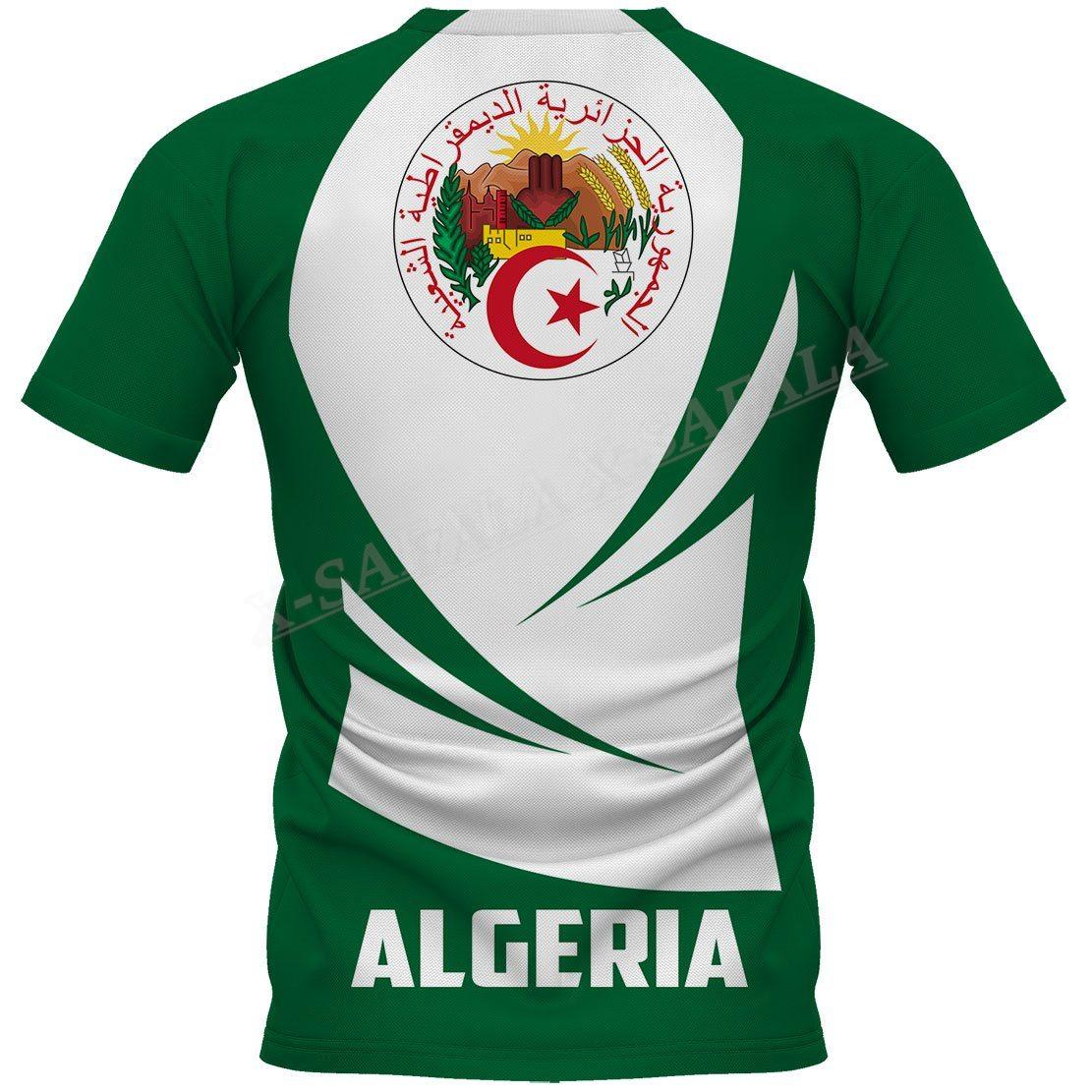 

Футболка с 3D принтом флага Алжира, короткий комбинированный пляжный комплект, мужская летняя повседневная мужская футболка с короткими рукавами, шорты для доски, комплект 6XL