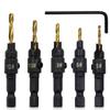5Pcs/set  Woodworking Special Countersunk Drill Bit Can Be Adjusted Freely Opening Tool Practical Countersunk Woodworking Drill