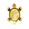 Feng Shui Tortoise for Good Luck | Brass Tortoise with Plate, Small Size, Brass, Gold Colour, 1 Set, Religious
