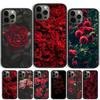 Red Rose Coque Shell For iPhone 17 Air 15 16 14 13 12 Pro Max 11 Pro Max Plus Phone Case Cover