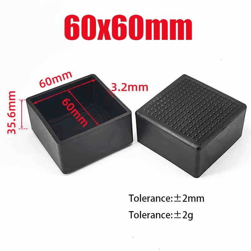 Black PVC Furniture Table Foot Tip Chairs Legs Pad Protector Cover Square/Round Caps Pipe Plug Lid Tube Hole Protection End Cap