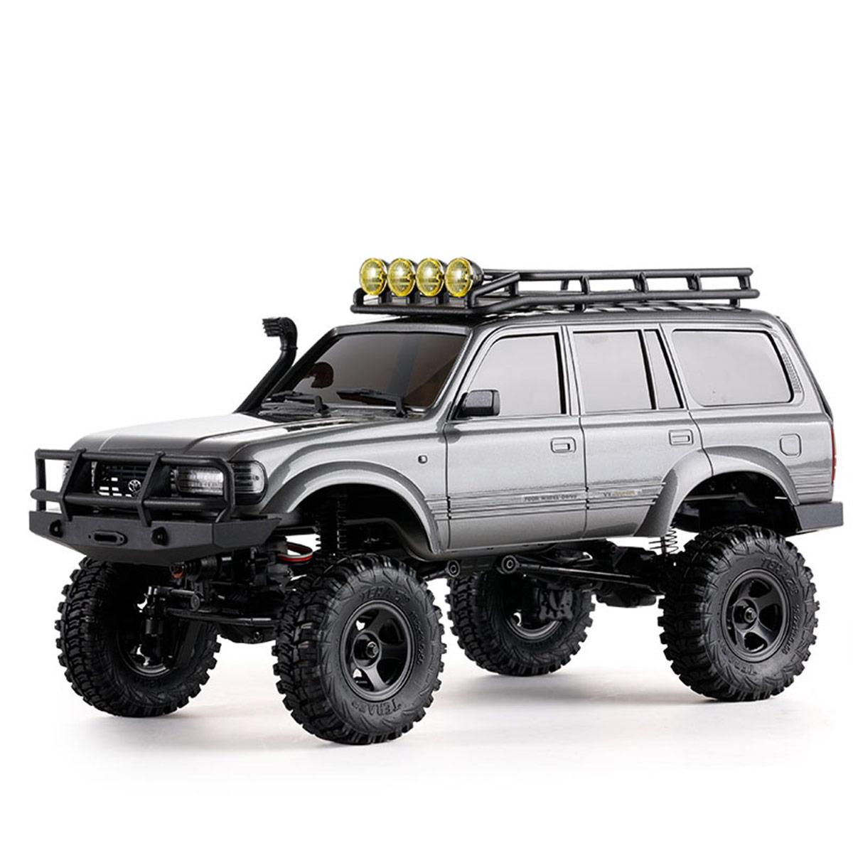 

FMS LC80 FCX18 Land Cruiser Радиоуправляемая машина 1/18 LC80 2,4 ГГц 4WD Бесколлекторная Радиоуправляемая Электрическая Модель Машины с Дистанционным Управлением Рок Краулер серый
