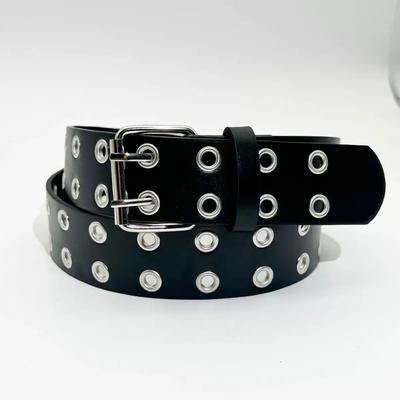 Ceinture Américaine à Trous Complets Tendance Internet, Tendance Hip-hop Punk pour Femmes, Double Ceinture de Pantalon, Ceinture de Taille Cool.