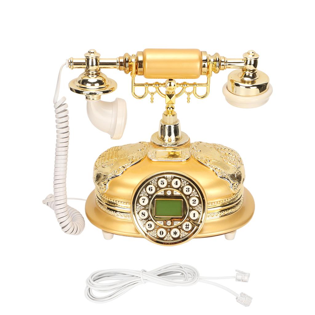 MS‑5600A Europäisches Vintage-Telefon Klassisches LCD-Display Anrufer-ID Retro-Telefon für Wohnzimmer
