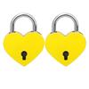 2pcs 2 Sets Heart Shaped Padlock 30x39mm Size Love Lock Padlock  For Romantic Occasions