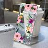 Θήκη Τηλεφώνου με Λουλούδια Για Samsung S25 Ultra Funda Galaxy S24 S23 FE S22 S21 S20 FE S10 Plus Σιλικόνη Διαφανείς Καλύψεις Carcasa