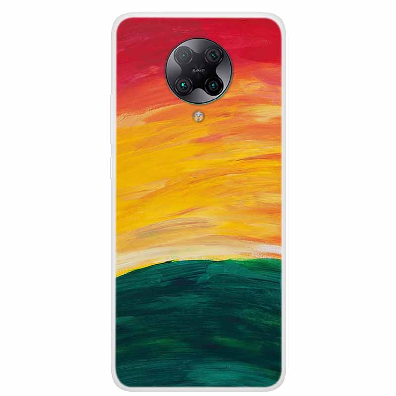 For Poco F2 Pro Case 6.67'' Clear Marble Soft TPU PocoF2 Pro F 2 F2Pro Phone Cover For Xiaomi Poco F2 Pro Shells Cartoon Fundas