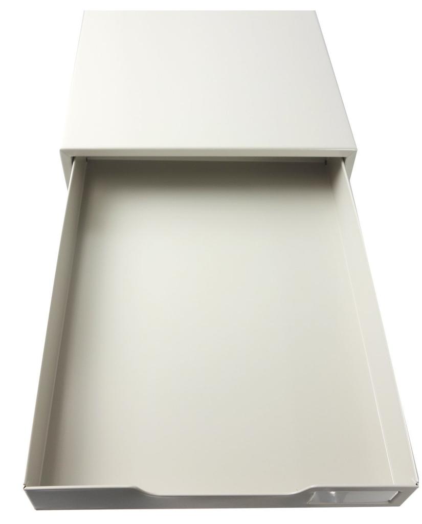 KOKUYO Letter Case, Steel Drawer, A4 Size, Single-Side Pull, 3 Tiers, LC-3M