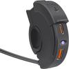 Motorcycle Dual USB Phone GPS Fast Charger Adapter Handlebar Mounting Charging