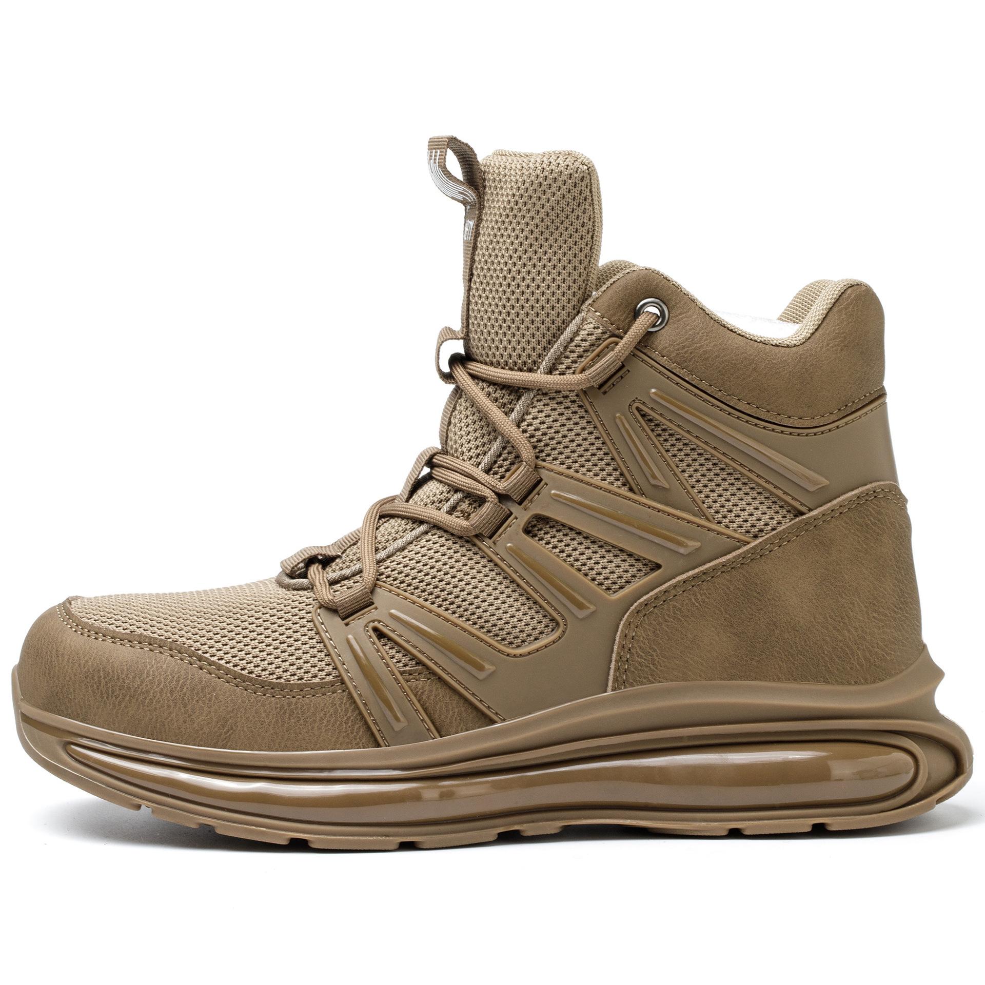 

для мужчин. Рабочая обувь с кевларовой межподошвой, защитой от прокола, четырехсезонная обувь для охраны труда 318 khaki (European standard 4.0 Kevlar); 50