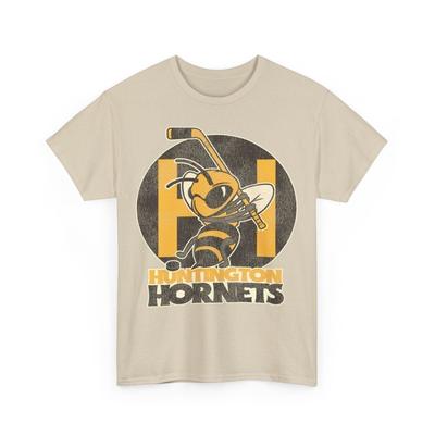 Huntington Hornets Hockey Team Nostalgisches Logo T-Shirt
