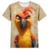 Men's T-Shirt Summer Casual Tops 3d Funny Animal Print T-Short Sleeve Beach Vacation O Neck T-shirt For Men Man Clothing