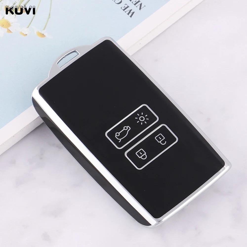 TPU Car Key Cover Case Fob for Renault Captur Megane Talisman Espace Clio Zoe Koleos Scenic 4 Arkana Dacia Sandero Card