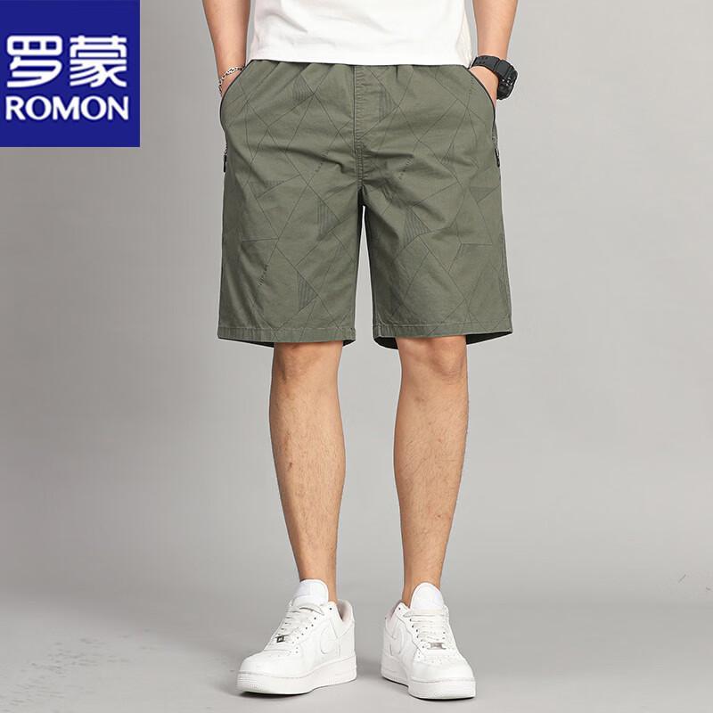

ROMON Men s Summer Cotton Casual Shorts 2XL