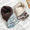Thick Knitted Bohemian Scarf Women Winter Warm Wrap Shawl In Acrylic With Jacquard