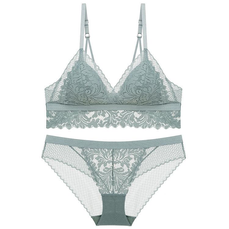 

Французский ультратонкий бюстгальтер без косточек, треугольная чашка, удобное и дышащее кружевное нижнее белье, сексуальный и красивый бюстгальтер с поддержкой спины. XL (suitable for 85A85B 85C)