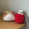 '12/20Cm Cute Food Cake Bag Charm Keychain Coffee Cheese Sandwiches Plush Dolls Toys Keyring Backpack Accessories Xmas Gifts
