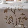Cloth Dad Dining Table Cloth Flower Embroidery Tablecloth Knitted Jacquard Literary Dining Table Fabric Rectangle