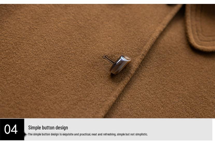 Women's Petite Mid-length Double-faced Wool Coat - Autumn/Winter 2026 New Style for Middle-aged Mothers