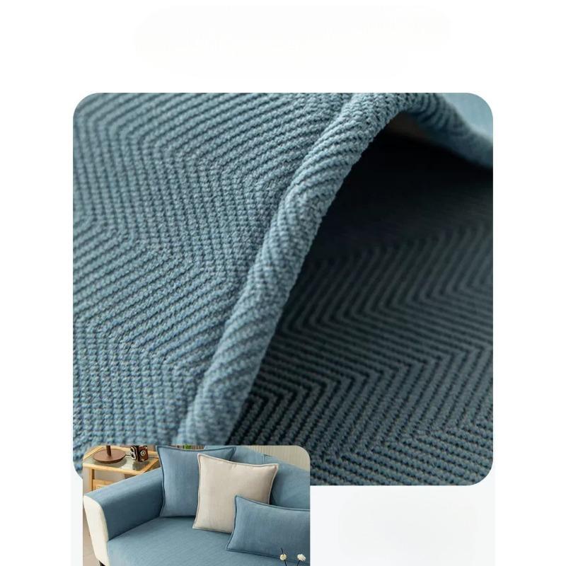Herringbone Pattern Sofa Cushion Chenille Living Room Four Seasons Universal Modern Simple Summer Non-Slip Cushion Sofa Cover