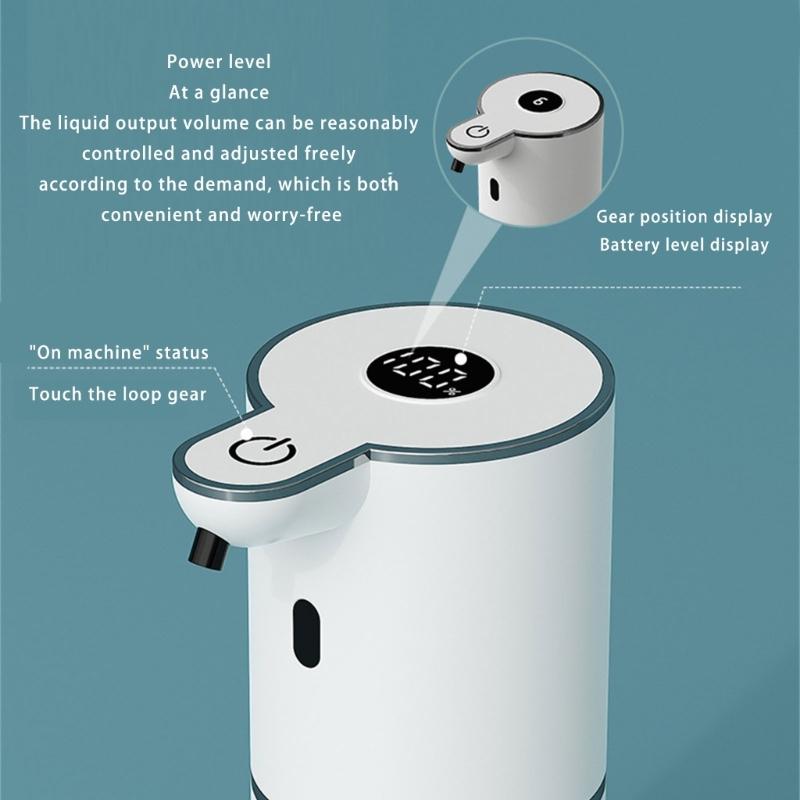 Automatic Hand Soap Dispenser Touchless Hand Washer Countertops 380ml Soap Dispenser for Home Restaurant Easy To Use