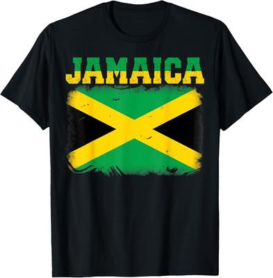 Jamaican Flag Vintage Jamaica Souvenir Love Travel Vacation  Unisex T-Shirt