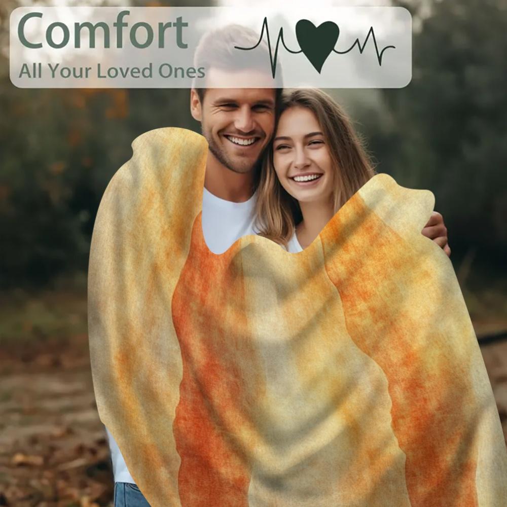 Extra Large 60x80 Inch Luxury Blanket - Seamless Watercolor Gradient Print, Super Soft Cozy Throw for Sofa & Camping, Machine
