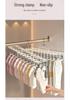 Stainless Steel Windproof Clothes Hanger: Multi-Clip Socks and Underwear Drying Rack for Balcony Use