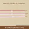 Qianxing Disposable Rainbow Bent PP Straws