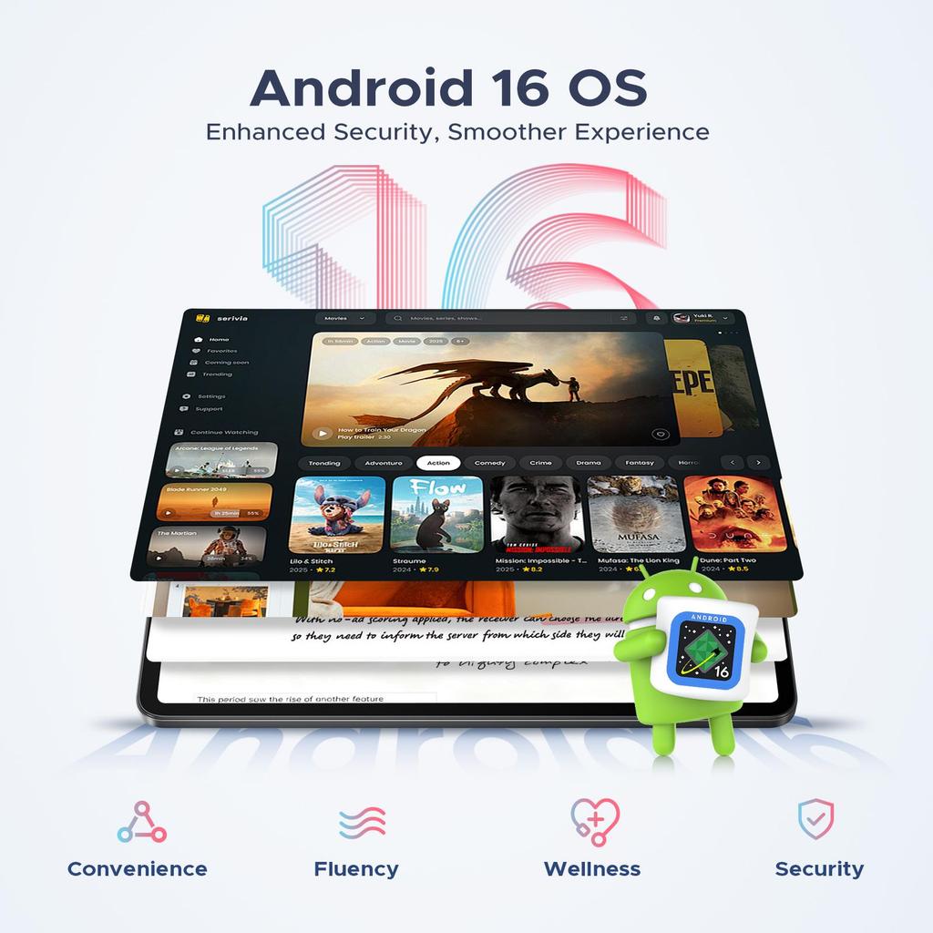 Tableta AP12 Pro de 12 pulgadas, 2.4K 120Hz Android 16, 48 GB + 256 GB/2 TB, 12000 mAh, Octa-Core, WiFi 5, Face ID, 4G LTE, Tableta con Teclado, Lápiz, Funda